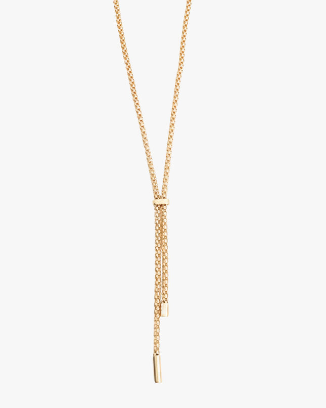 Colar Gravata em Ouro Amarelo 18K