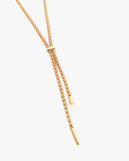 Colar Gravata em Ouro Amarelo 18K
