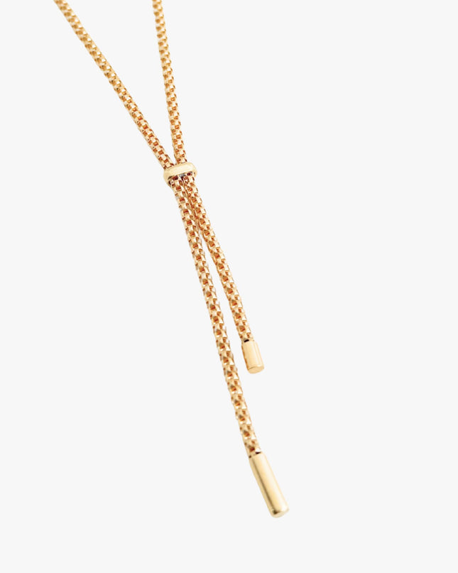 Colar Gravata em Ouro Amarelo 18K