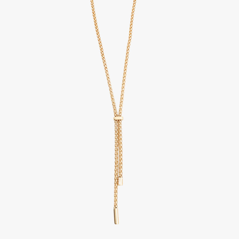 Colar Gravata em Ouro Amarelo 18K