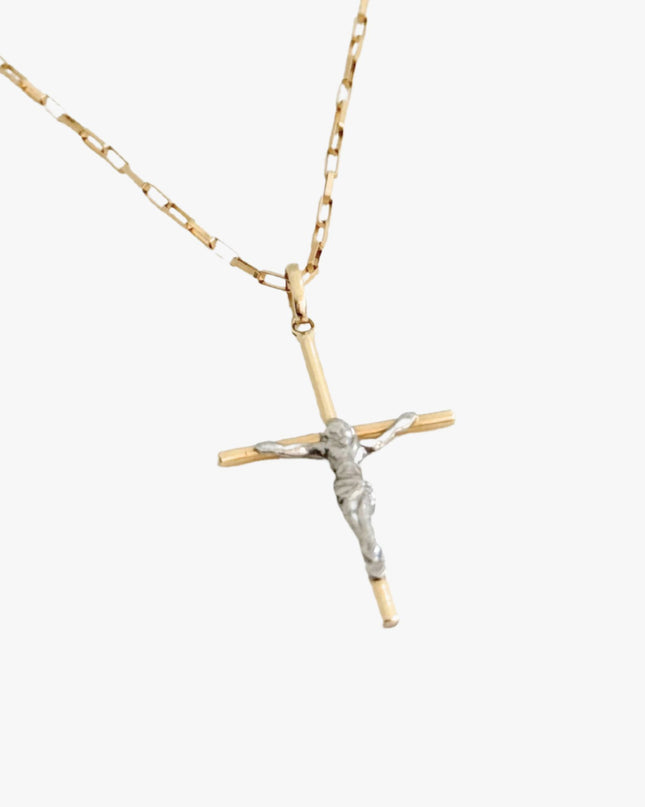 Corrente Masculina em Ouro Amarelo 18K e Ouro Branco 18K