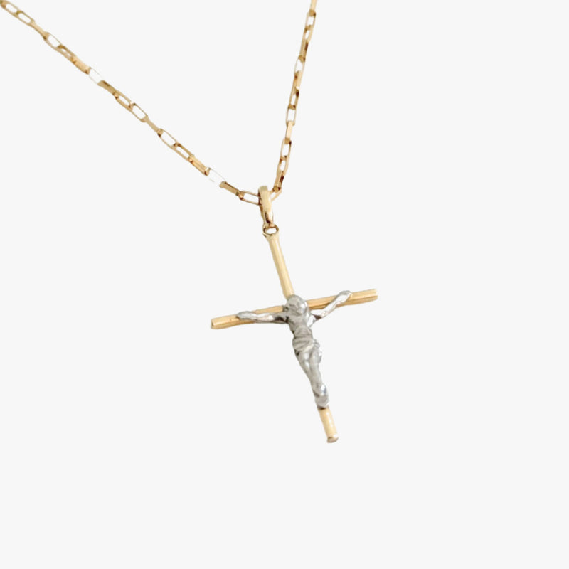 Corrente Masculina em Ouro Amarelo 18K e Ouro Branco 18K