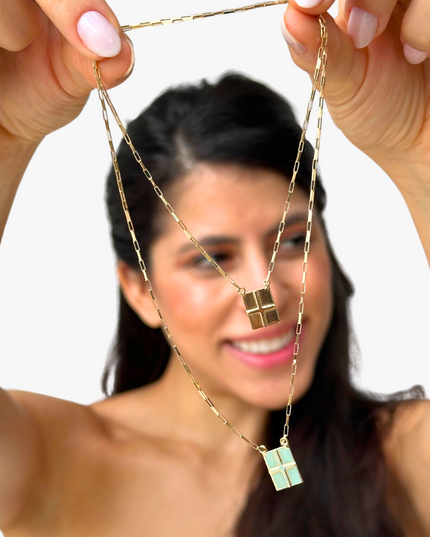 Escapulário Masculino em  Ouro Amarelo 18K