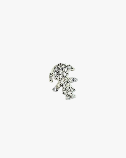 Pingente Menina com Diamantes  em Ouro Branco 18K