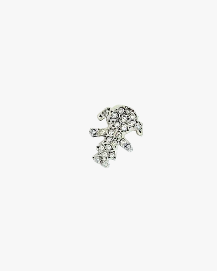 Pingente Menina com Diamantes  em Ouro Branco 18K