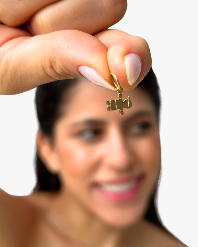 Pingente Menino em Ouro  Amarelo 18K