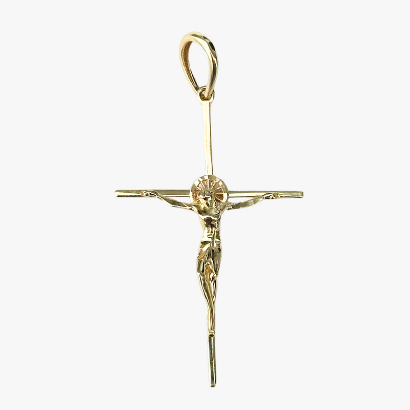 Pingente Cruz Eterna em Ouro Amarelo  18K