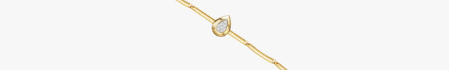 Pulseira Gota em Ouro Amarelo 18K com Diamantes