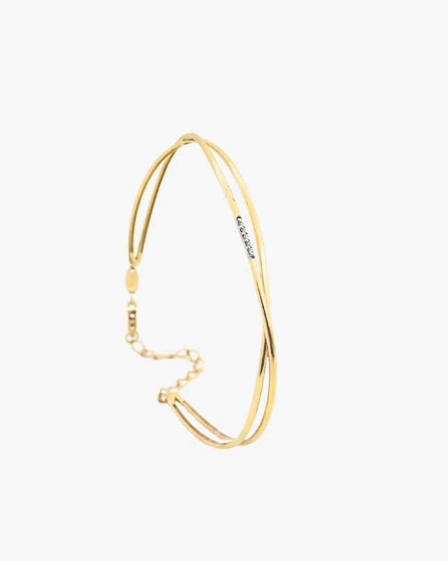 Bracelete com Diamantes central