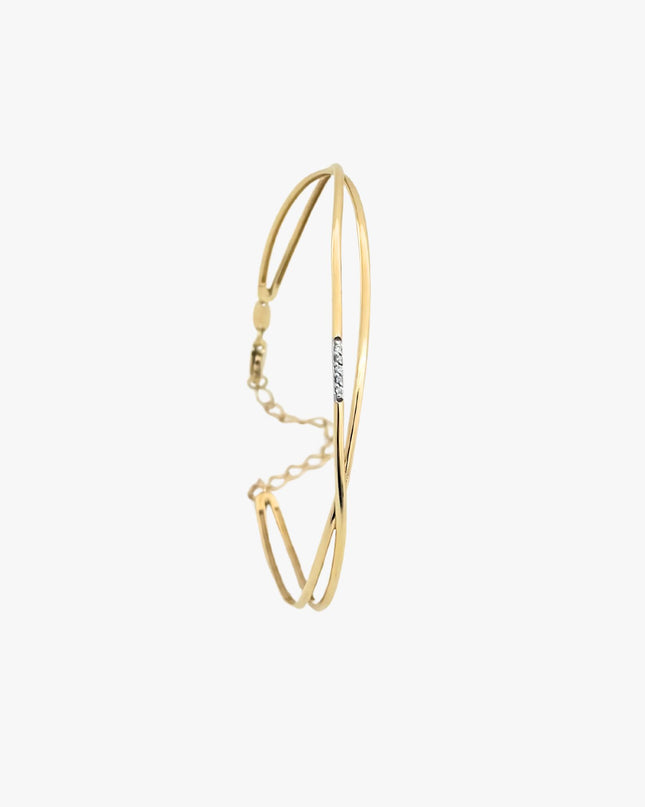 Bracelete com Diamantes central