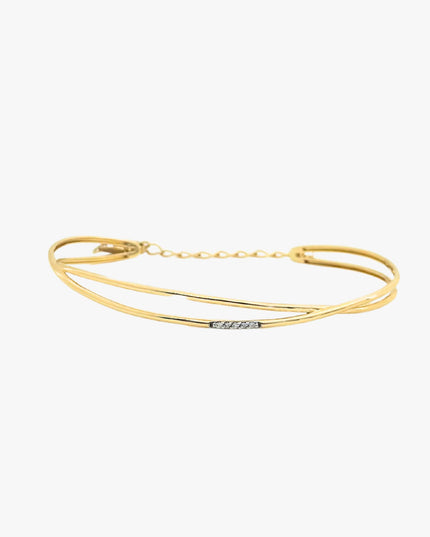 Bracelete com Diamantes central