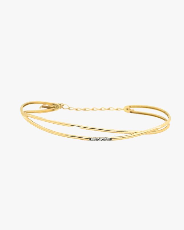 Bracelete com Diamantes central