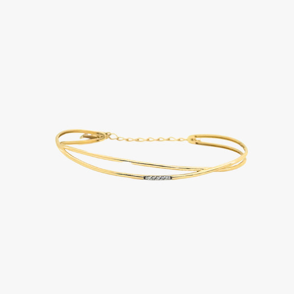 Bracelete com Diamantes central