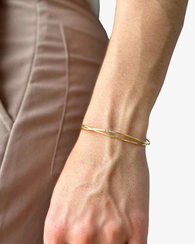 Bracelete com Diamantes central