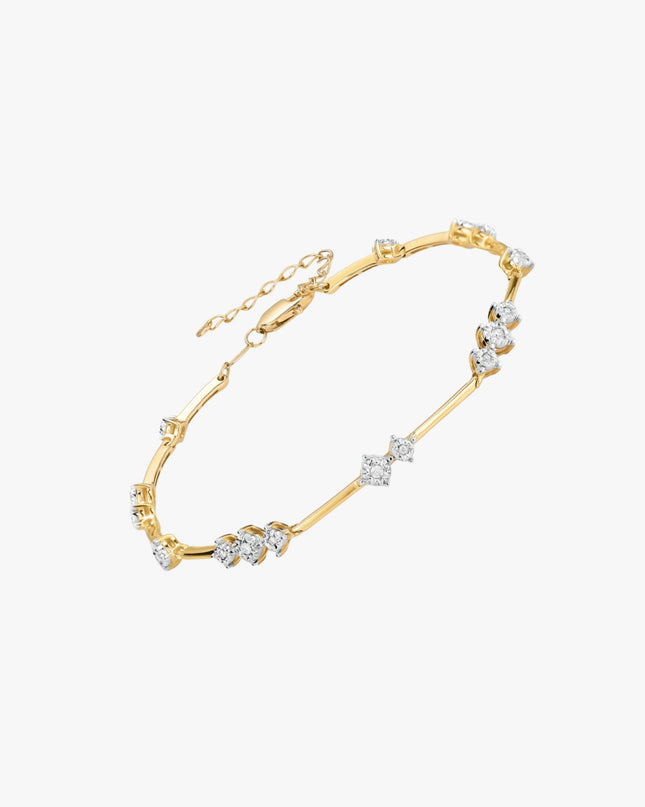 Pulseira iluminar com Diamantes