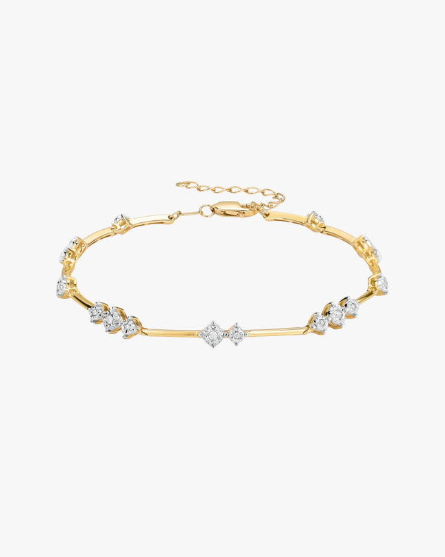 Pulseira iluminar com Diamantes
