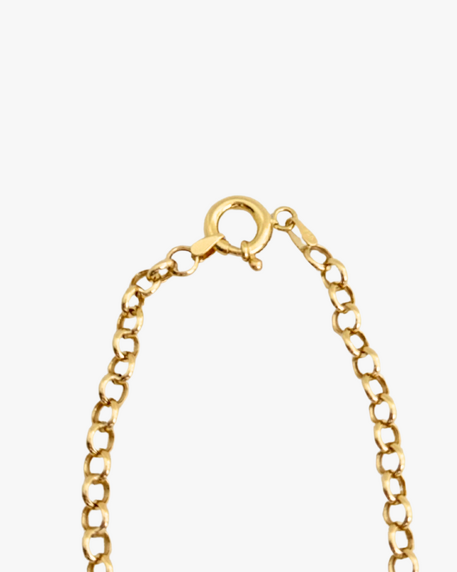 Pulseira com Coração em Ouro Amarelo 18K