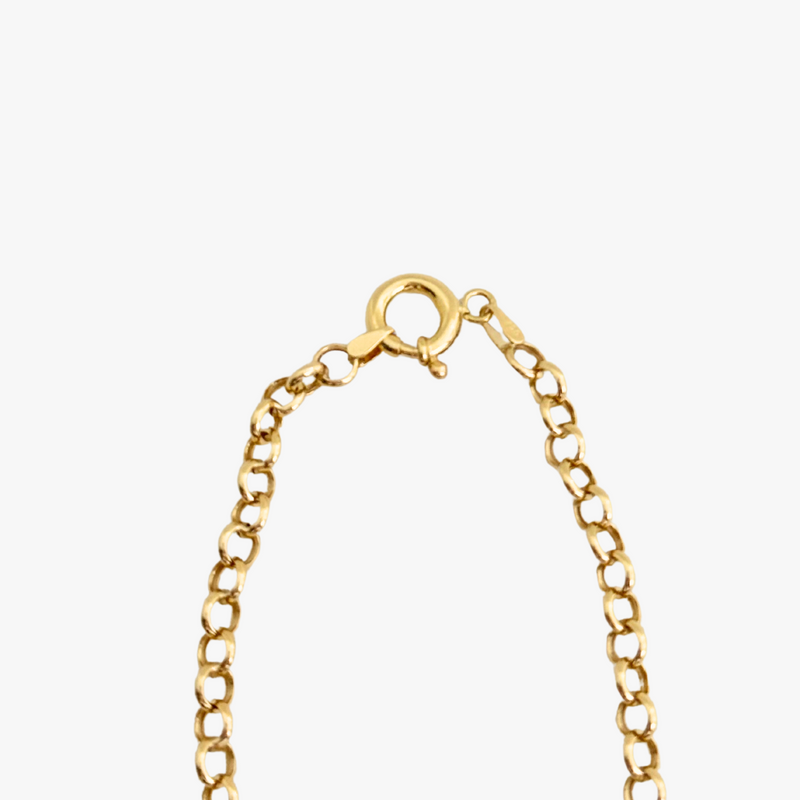Pulseira com Coração em Ouro Amarelo 18K