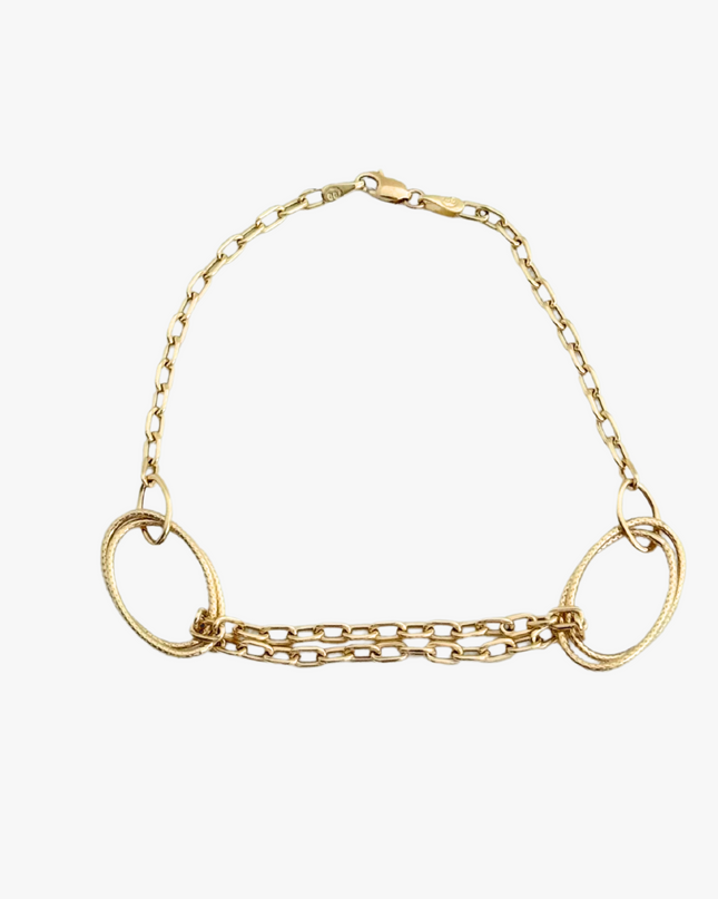 Pulseira Elos em Ouro Amarelo 18K