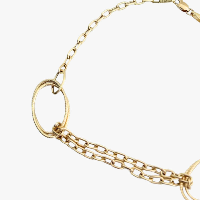 Pulseira Elos em Ouro Amarelo 18K