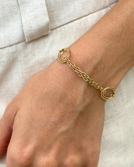 Pulseira Elos em Ouro Amarelo 18K
