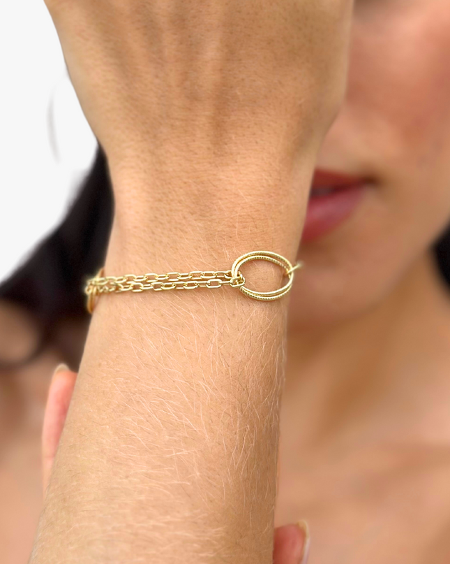 Pulseira Elos em Ouro Amarelo 18K