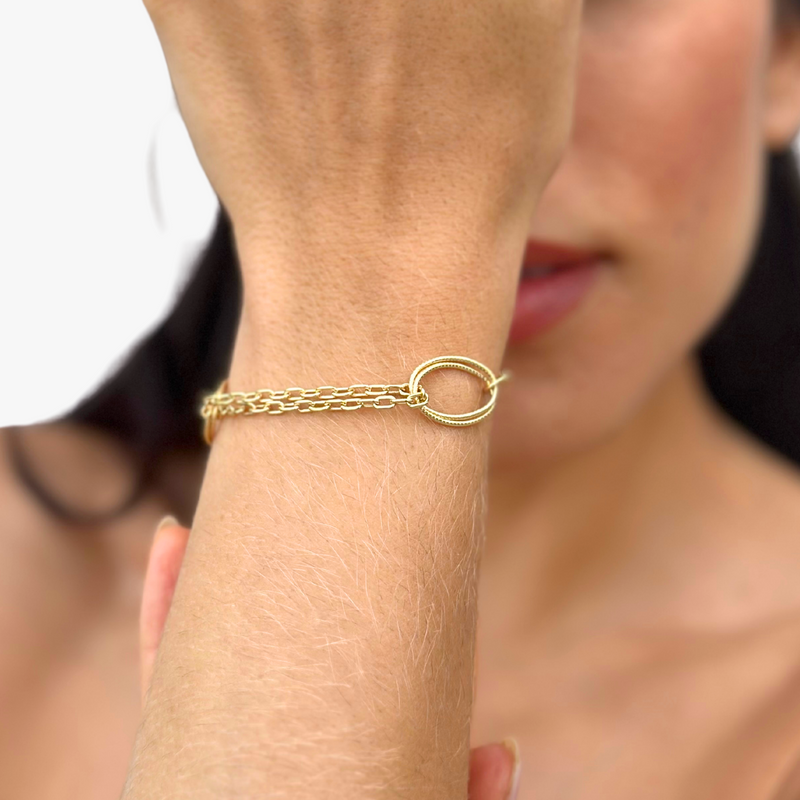 Pulseira Elos em Ouro Amarelo 18K