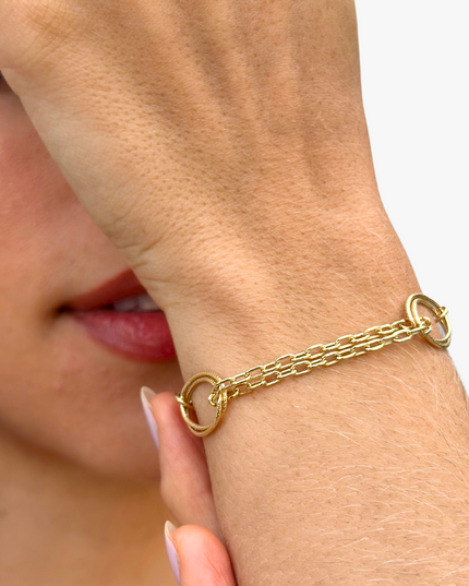 Pulseira Elos em Ouro Amarelo 18K