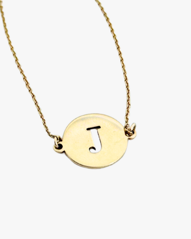 Pulseira Personalizada Inicial em Ouro  Amarelo 18K