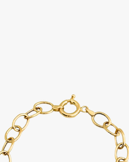 Pulseira com Argolas em Ouro Amarelo  18K