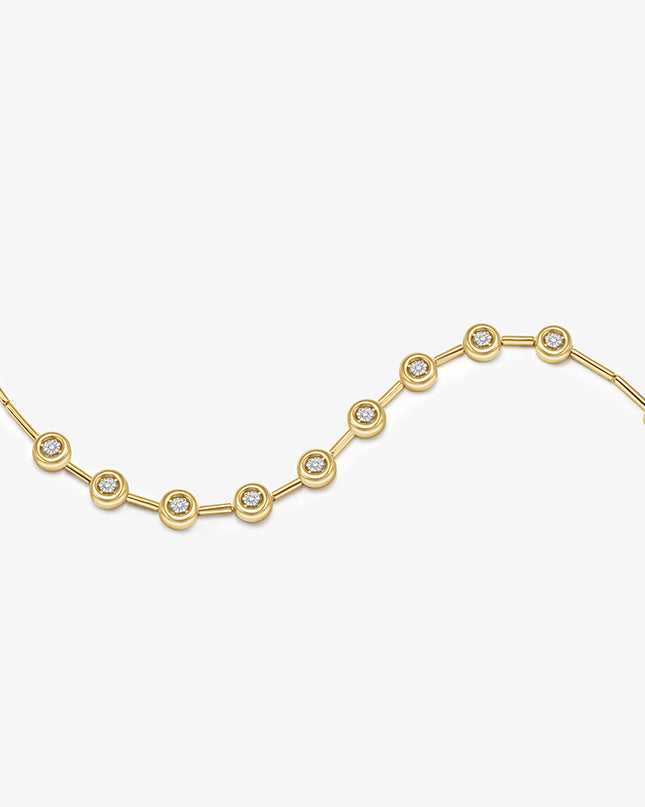 Pulseira com 63 Diamantes
