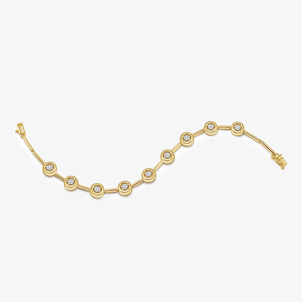Pulseira com 63 Diamantes