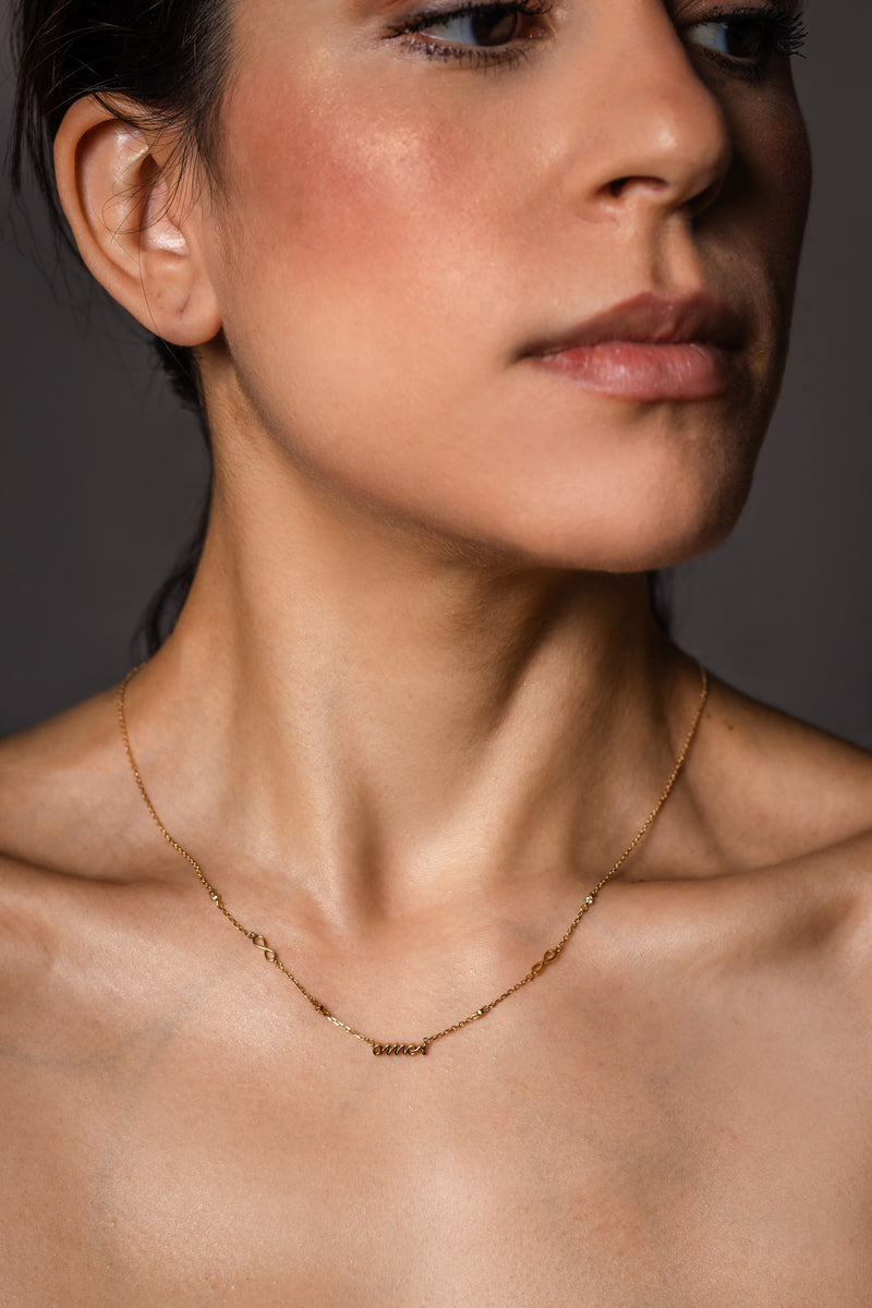 Colar Amor em Ouro Amarelo 18K