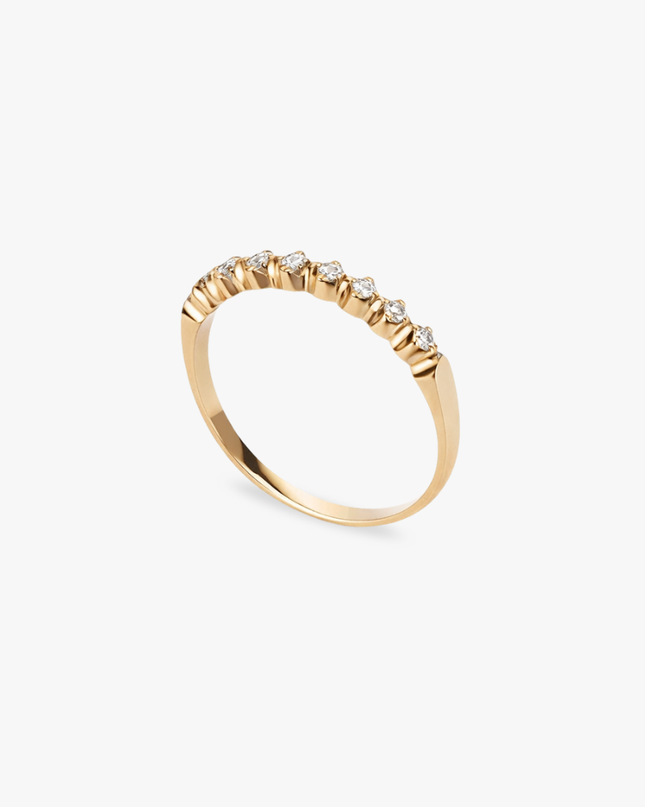 Meia Aliança em Ouro Amarelo