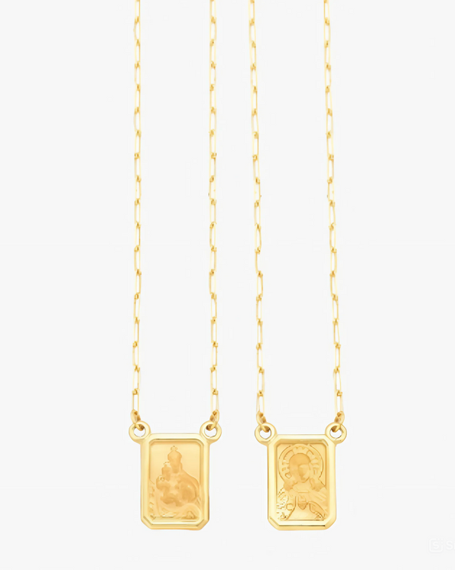 Escapulário Proteção em Ouro Amarelo 18K