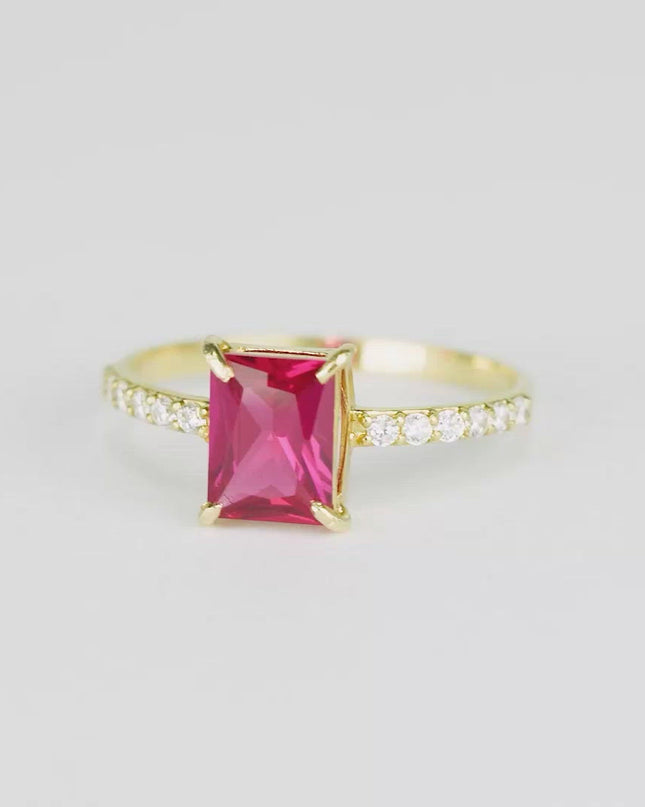 Anel Glow Rosa