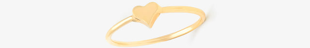 Anel Liso de Coração