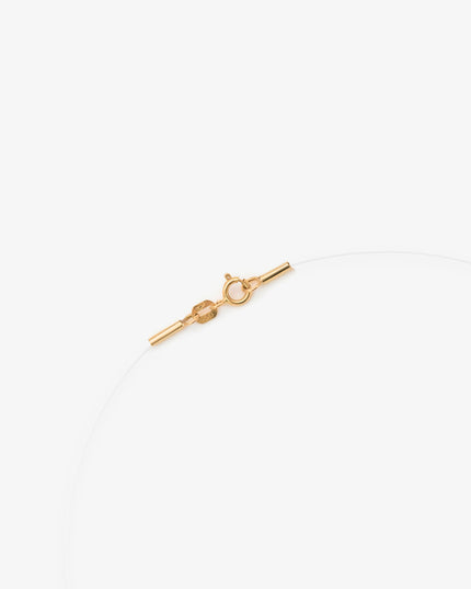 Colar Coração Fio de Nylon