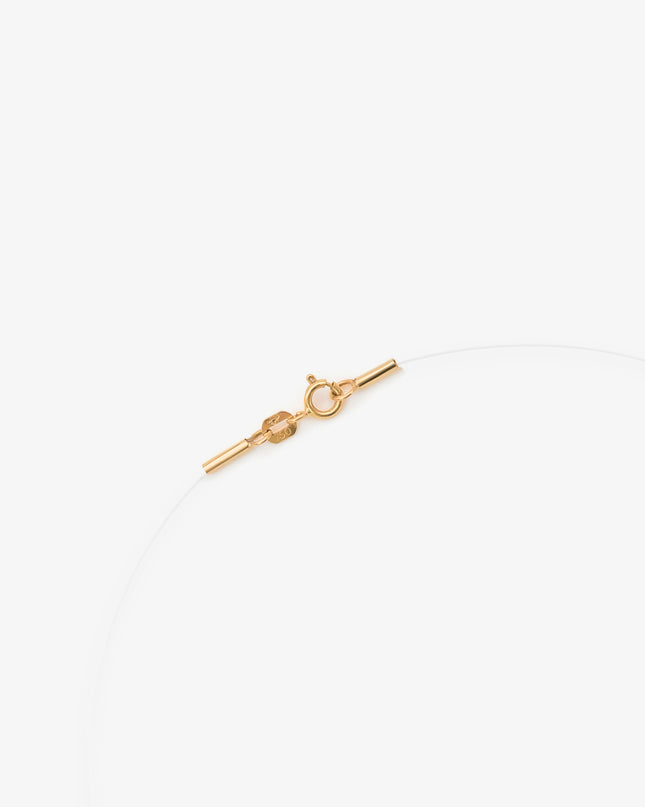 Colar Coração Fio de Nylon