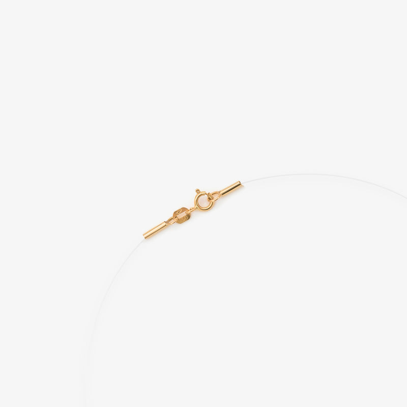 Colar Coração Fio de Nylon