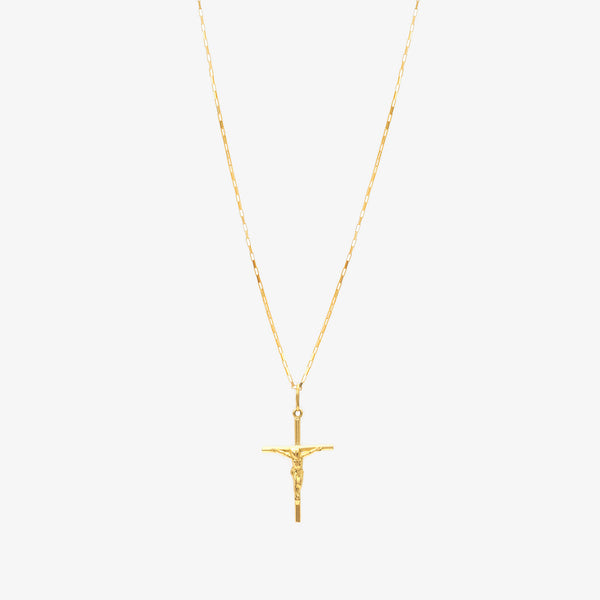 Colar Ouro Pingente Crucifixo