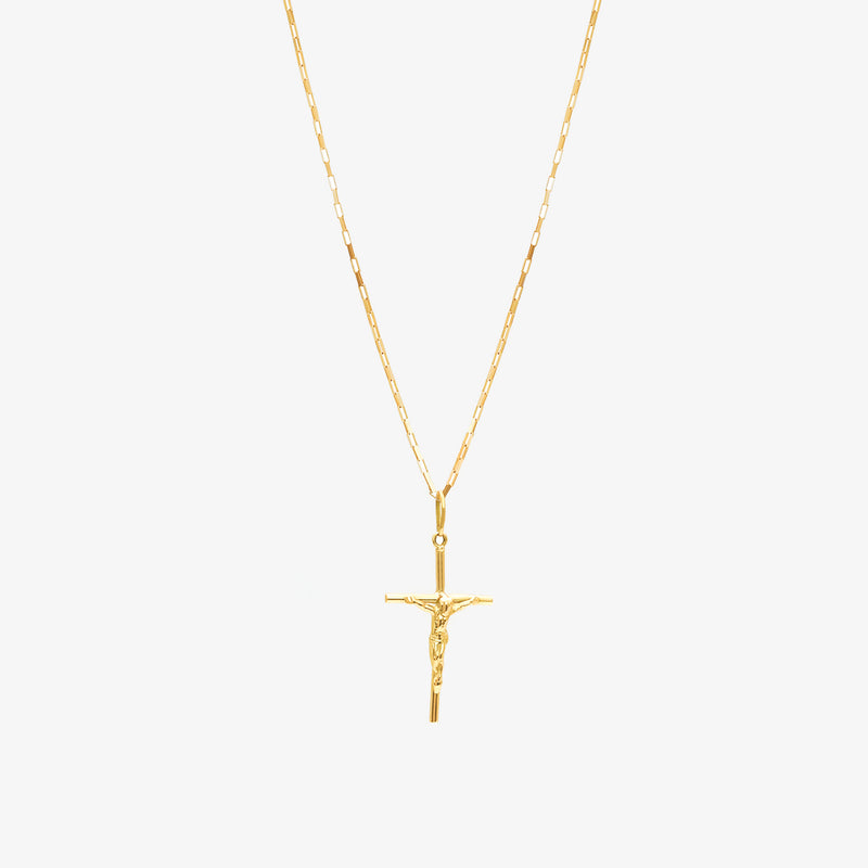 Colar Ouro Pingente Crucifixo