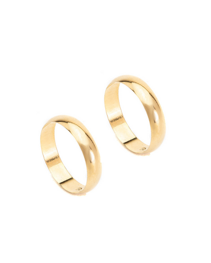 Par de aliança Linha Clássica Ouro 18 K