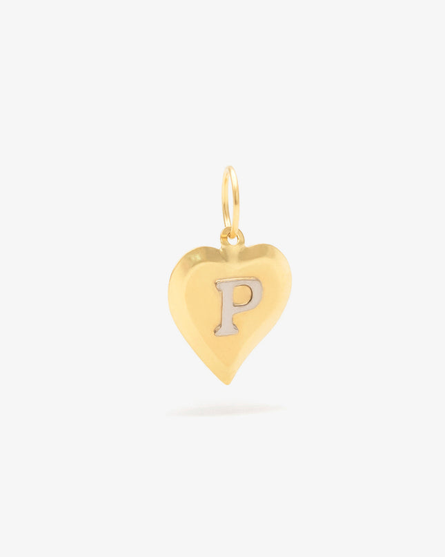 Pingente Personalizado Coração Letra