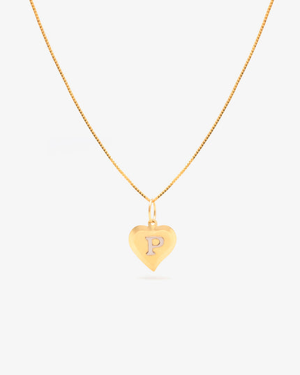 Pingente Personalizado Coração Letra