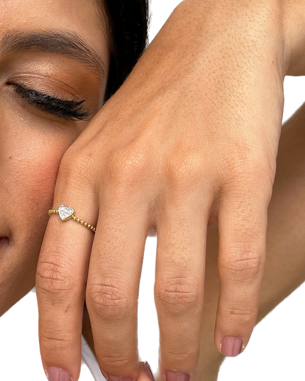 Anel do Amor Diamantes Tons