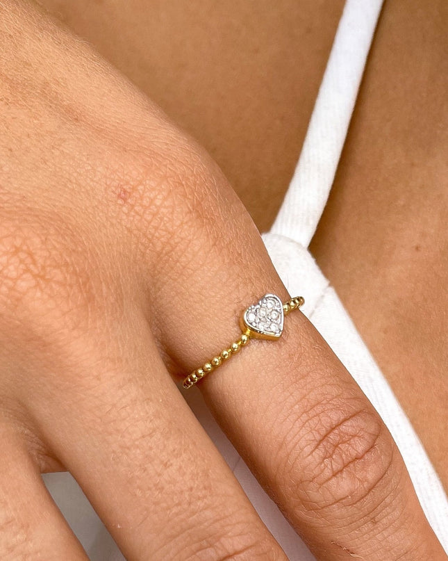 Anel do Amor Diamantes Tons